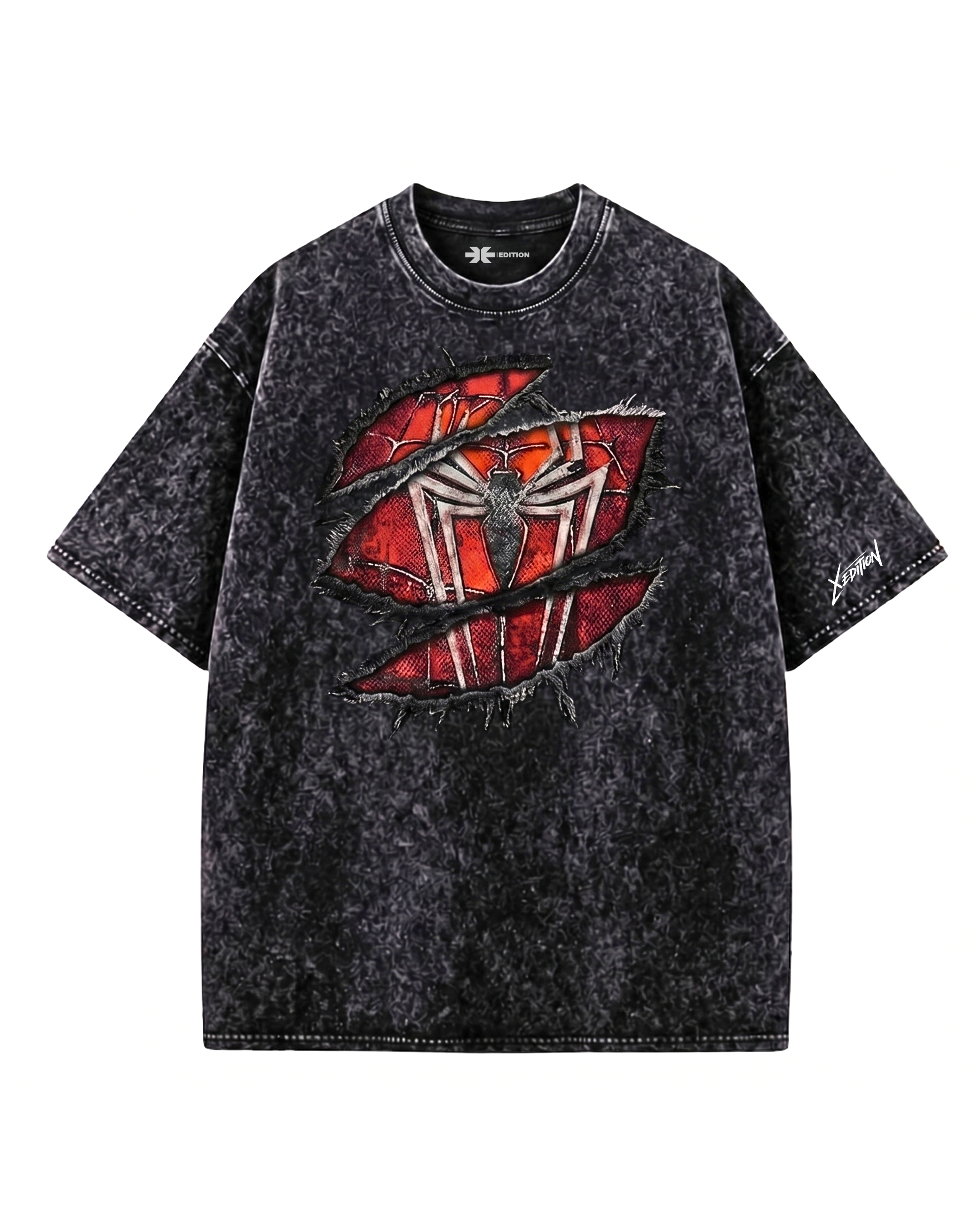 Parker Project — Acid Wash Ripped Oversized T-Shirt 