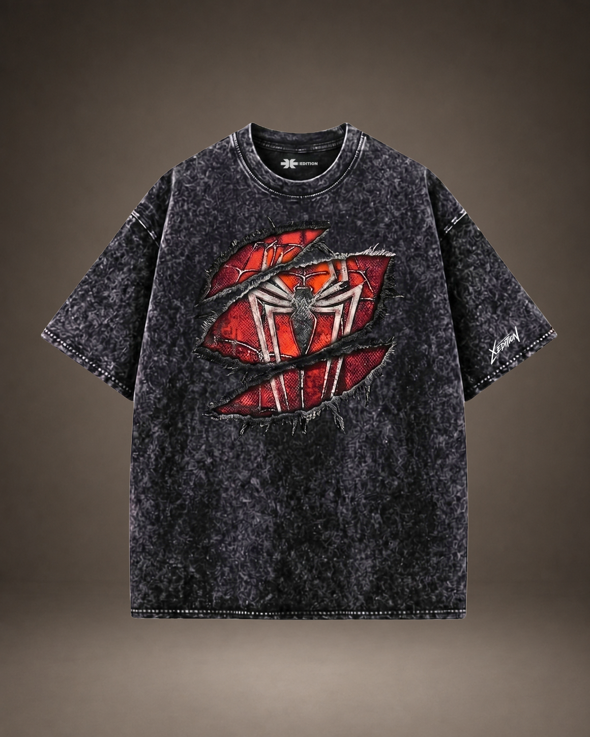 Parker Project — Acid Wash Ripped Oversized T-Shirt