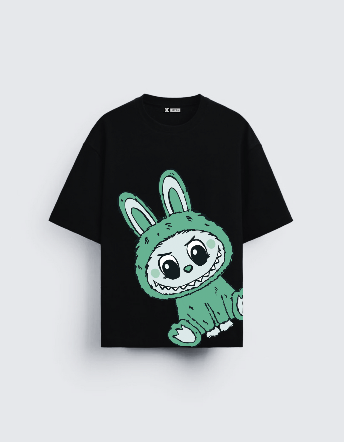 Green Grape Labubu Oversized T-Shirt