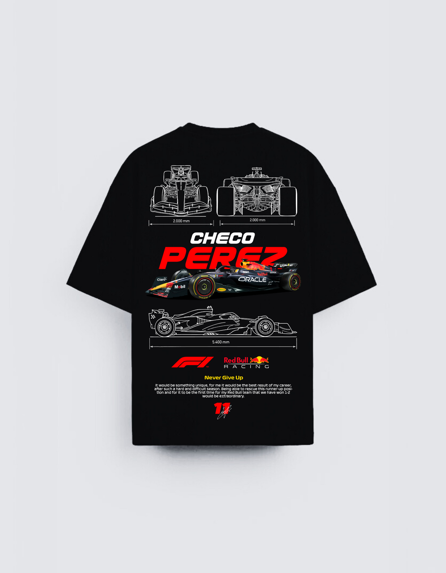 Checo Perez F1 Movie T Shirt -Inspired Oversized T-Shirt