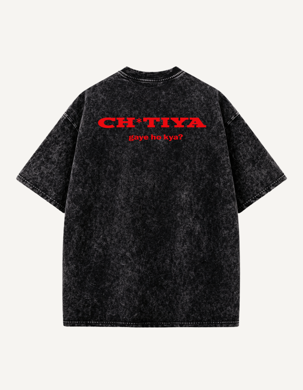 Ulta Hai Bhai Acid Wash Oversized T-Shirt
