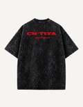 Ulta Hai Bhai Acid Wash Oversized T-Shirt