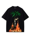 Skeleton on Fire Oversized T-Shirt X edition
